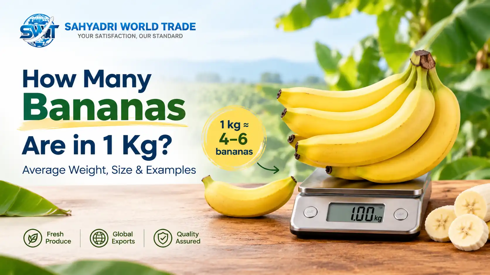 How Many Bananas Are in 1 Kg? Average Weight, Size & Examples
