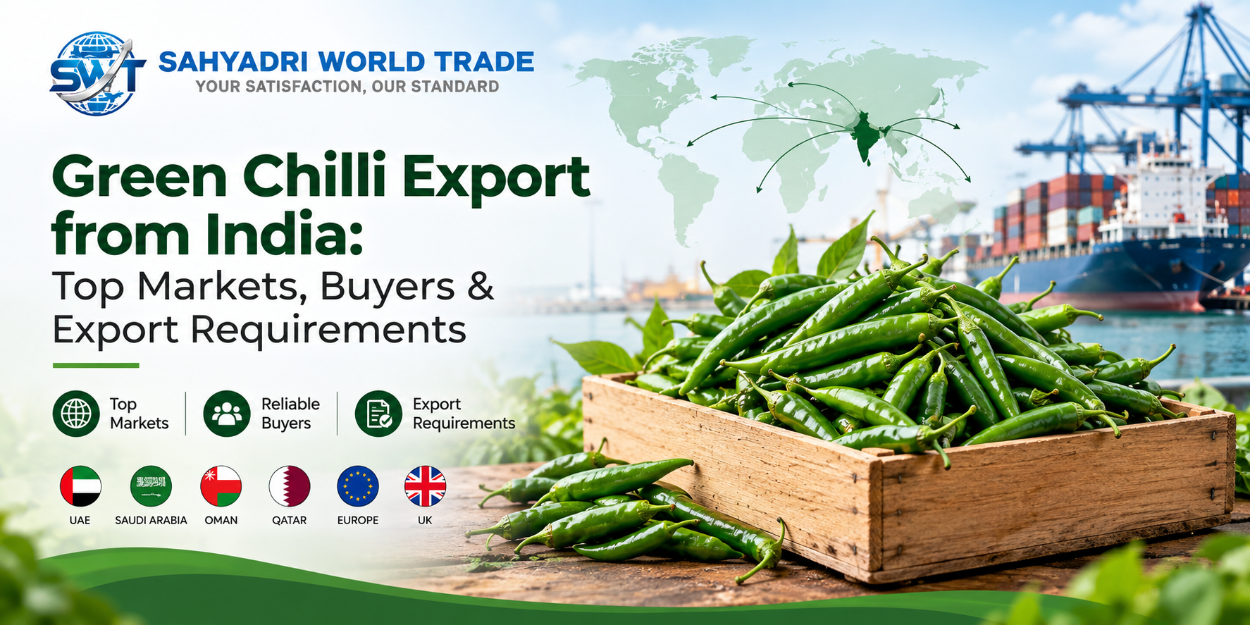 Green Chilli Export from India: Top Markets, Buyers & Export Requirements